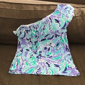 NWT Lilly Pulitzer One Shoulder Top Women’s Size L